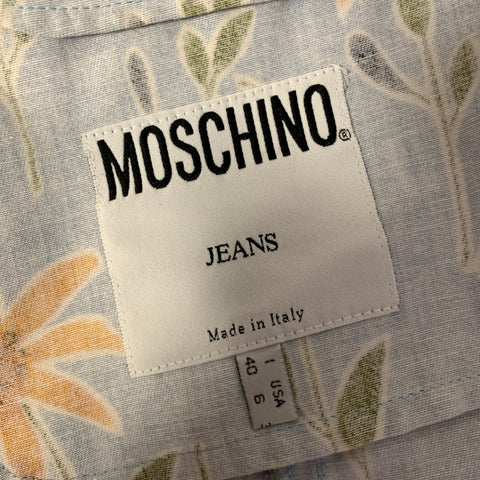 MOSCHINO Size 6 Orange Light Blue Floral Outfits & Sets