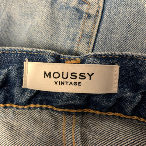 MOUSSY VINTAGE Size 25 Blue Cotton Distressed Jeans