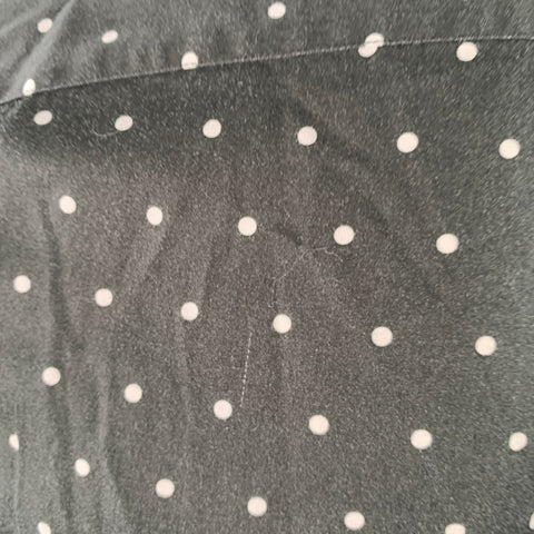 PAUL SMITH Size L Black White Polka Dot Point Collar Cotton Long Sleeve Shirt