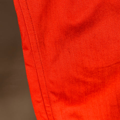 DIESEL Size 29 Darron Red Orange Cotton Twill Slim Tapered Button Fly Jeans