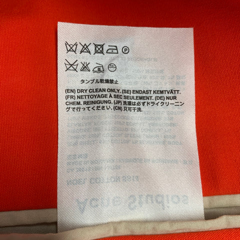 ACNE STUDIOS Size 38 Orange Cotton Blend Sport Coat