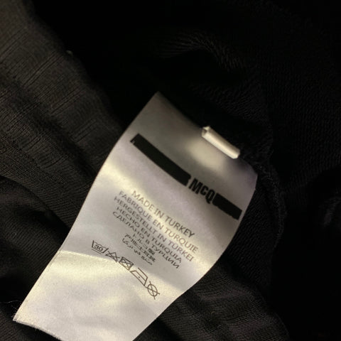 MCQ Size XL Black Orange & Silver Stripe Cotton Polyester Casual Pants
