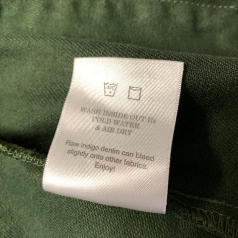 TELLASON Size S Green Hunter Green Cotton Cargo Jacket