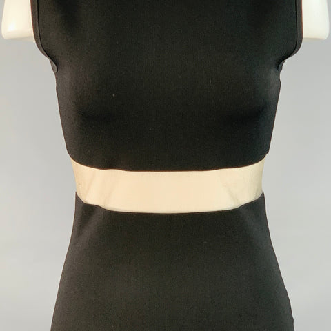 TOTEME Size S Black Viscose Blend Jersey Sleeveless High Neck Casual Top
