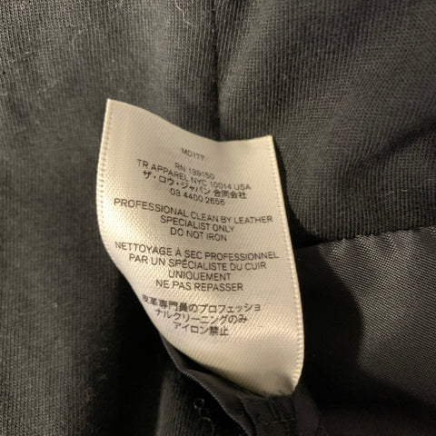 THE ROW Size 42 Black Lambskin Hooded Jacket