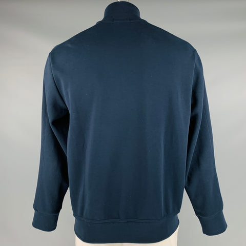 POLO by RALPH LAUREN Size L Navy Cotton Polyester Zip Up Sweatshirt