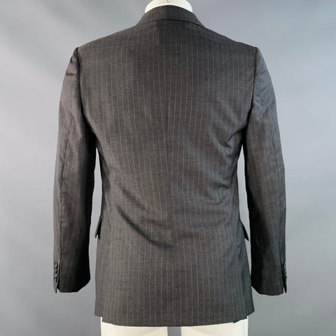 BAND OF OUTSIDERS Size 40 Grey Pinstripe Wool Single Breasted Sport Coat