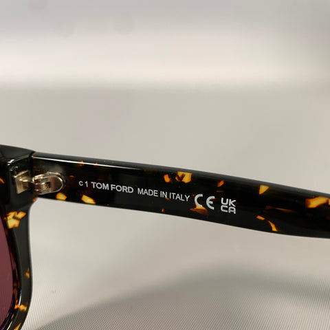 TOM FORD Brown Tortoiseshell Acetate Sunglasses