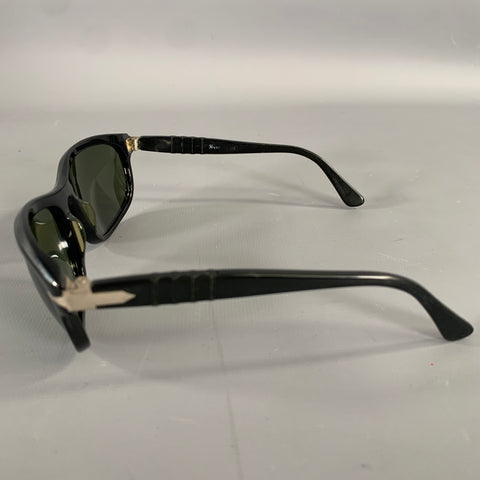 PERSOL Black Silver Sunglasses