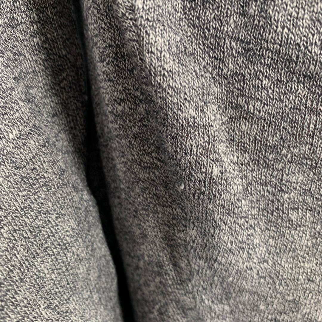 PAUL SMITH Size L Heather Grey Multi Color Color Block Cotton Wool Crew Neck Pullover