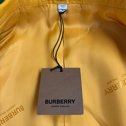 BURBERRY SS23 Size 40 Yellow Wool Double Breasted Suit