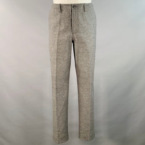 BILLY REID Size M Heather Grey Cotton Blend Notch Lapel Suit