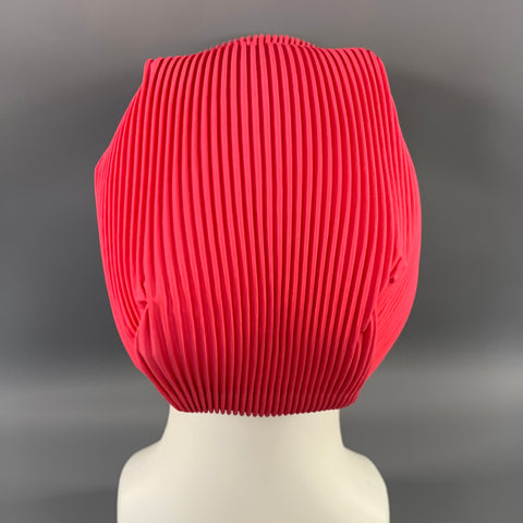 PLEATS PLEASE by ISSEY MIYAKE Pink Pleated Polyester Hat
