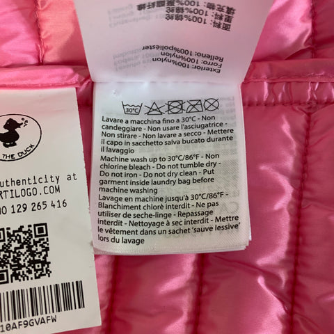 SAVE THE DUCK Size L Pink Nylon Quilted Zip Up Jacket