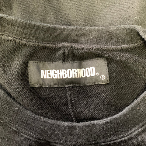 NEIGHBORHOOD Size M Black Graphic Cotton Oversized T-shirt
