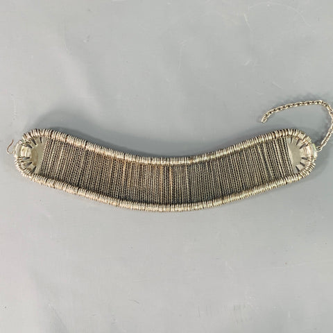 ALEXANDER MCQUEEN Silver Metal Choker Necklace