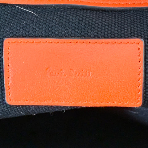PAUL SMITH Red Textured Pebble Grain Leather Shoulder Bag