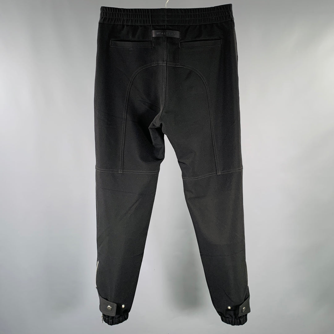 1017 ALYX 9SM Size M Black Polyester Blend Elastic Waistband Casual Pants