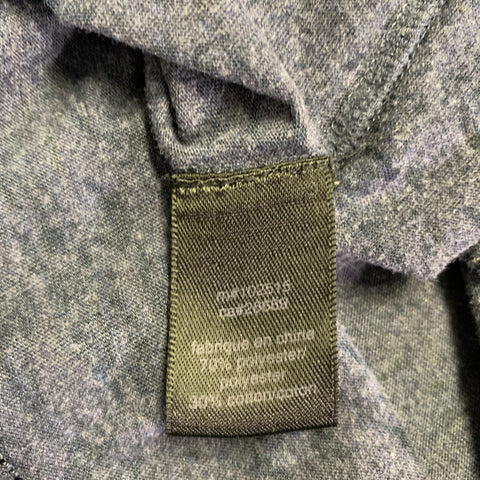 JOHN VARVATOS Size L Grey Heather Cotton Blend One Pocket T-shirt