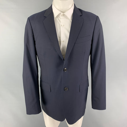 GUCCI Size 40 Navy Wool Single Breasted Sport Coat