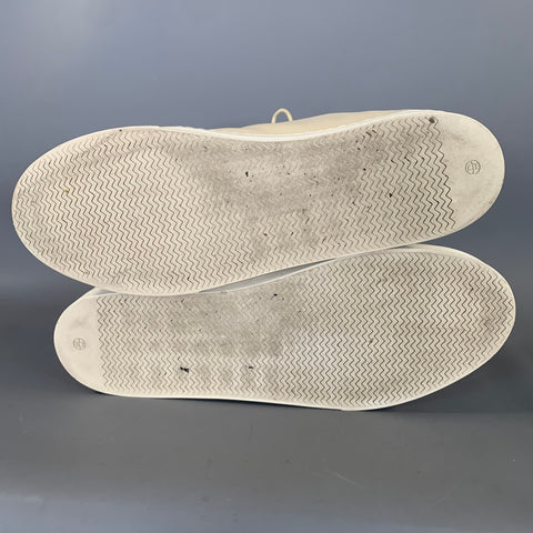 THE ROW Size 9 Cream White Cotton Sneakers