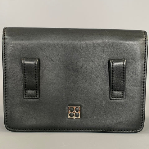 PARISA WANG 2018 Black Silver Leather Belt Bag