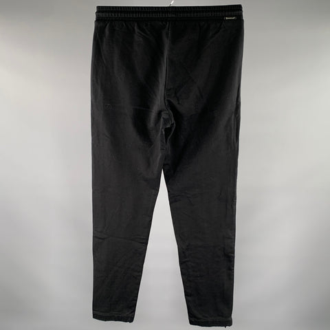 MONCLER Size S Black Cotton Pintuck Casual Pants