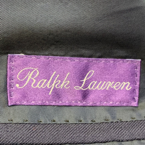RALPH LAUREN Size 42 Navy Cashmere Twill Notch Lapel Sport Coat