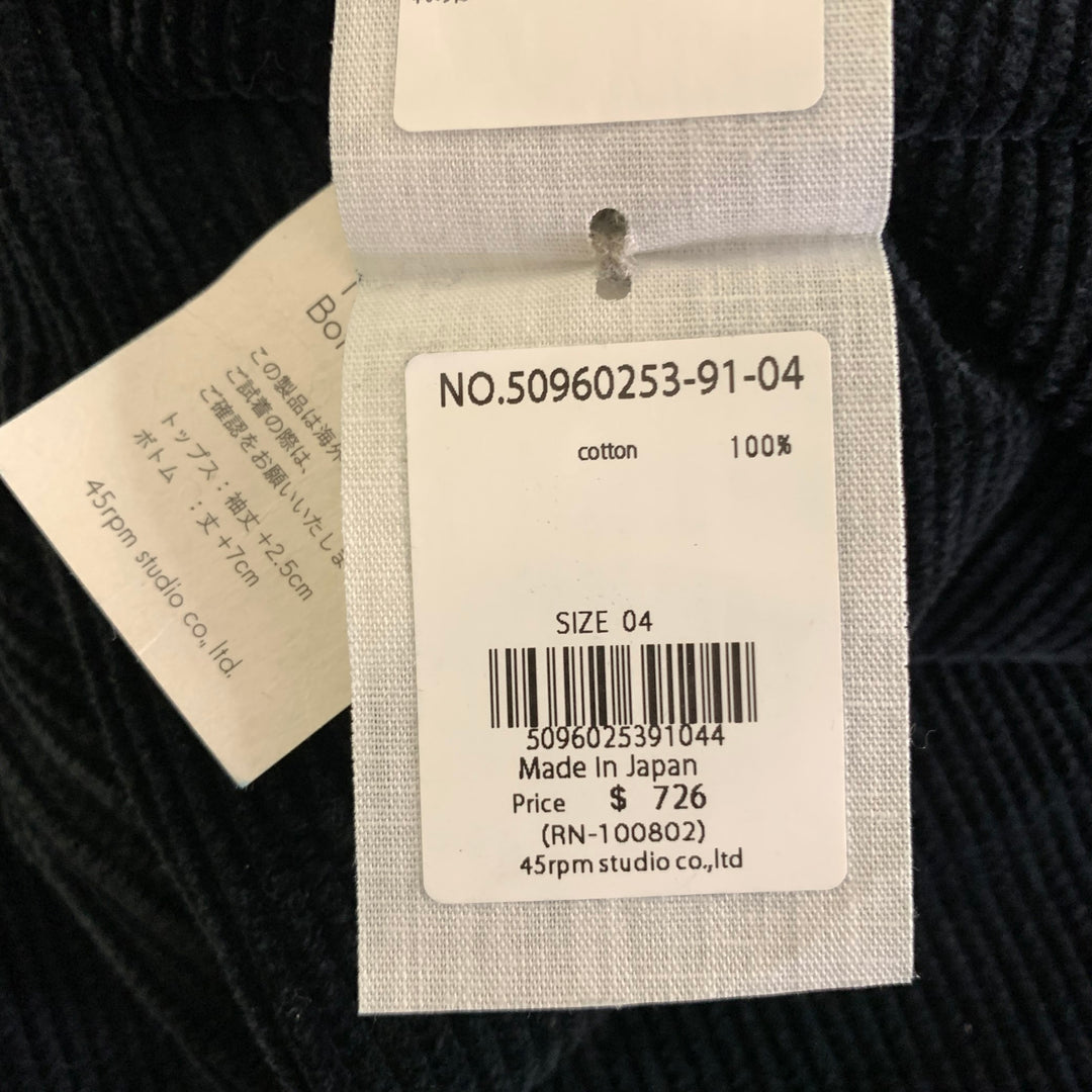 45rpm Size L Navy Corduroy Cotton Pants