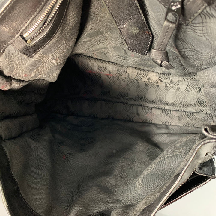 PROENZA SCHOULER PS1 Medium Black Leather Satchel Handbag