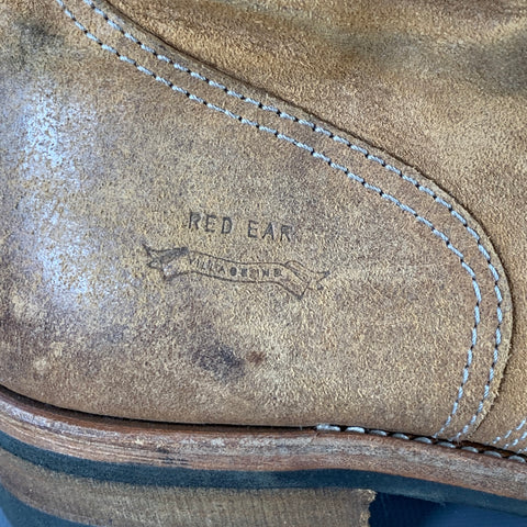 PAUL SMITH Size 7 Tan Distressed Leather Lace-Up Boots