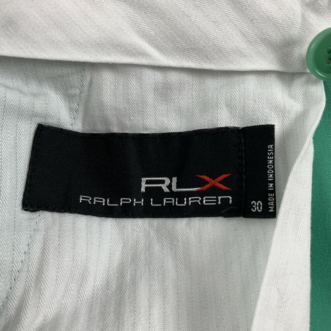 RLX by RALPH LAUREN Size 30 Green Polyester Zip Fly Shorts