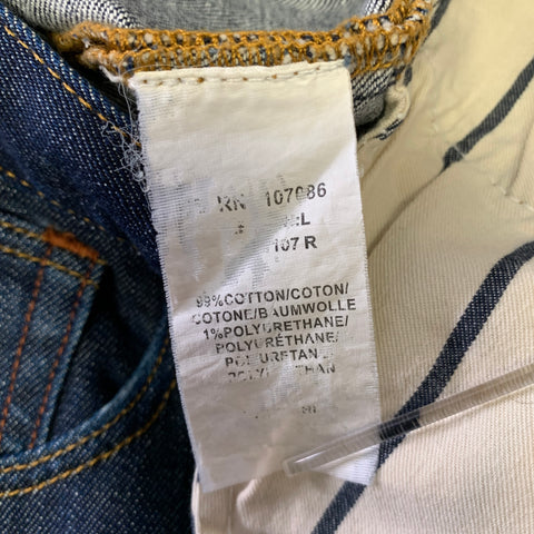 PAUL SMITH JEANS Size 33 Navy Contrast Stitch Denim Tapered Jeans