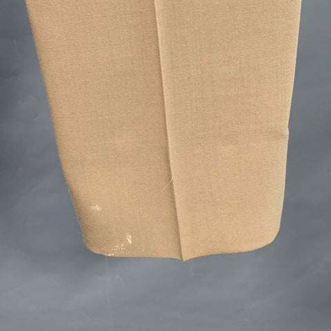 O'CONNELL'S Size 38 Khaki Flat Front Tapered Dress Pants