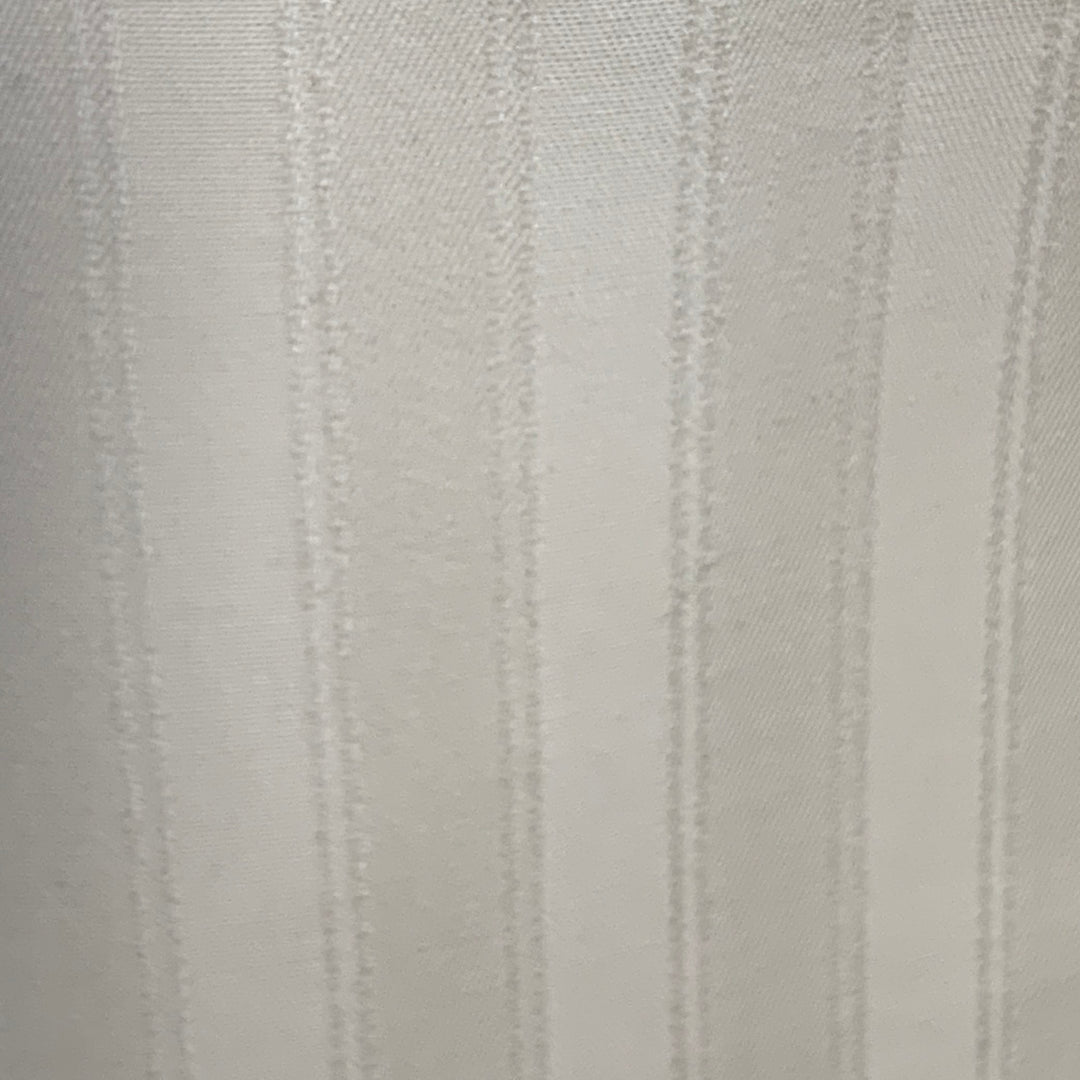 SAINT LAURENT Size 40 Regular Cream White Stripe Wool Peak Lapel Sport Coat