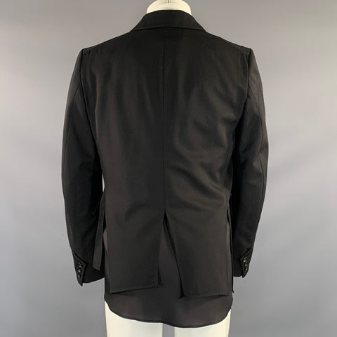 SULVAM Chest Size M Black Notch Lapel Sport Coat