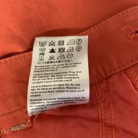 Pantalon décontracté ESCADA Taille 28 en mélange de coton corail
