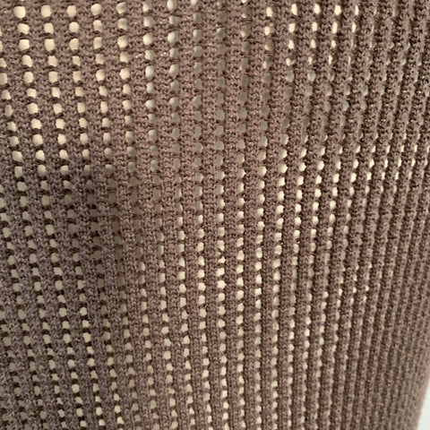 SUITSUPPLY Size L Brown Rib Knit Mesh Cotton Lightweight Polo