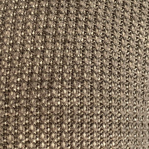 JOHN VARVATOS Size M Brown Waffle Knit Linen Collarless Cardigan