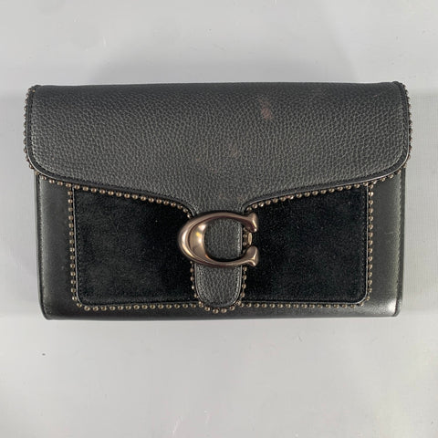 COACH Black Logo Leather Handbag Handbag & Leather Goods
