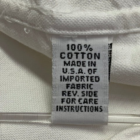 SAULT Size S White Cotton One Pocket Long Sleeve Shirt