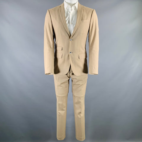 FILIPPA K Size 36 Khaki Polyester Blend Notch Lapel Suit
