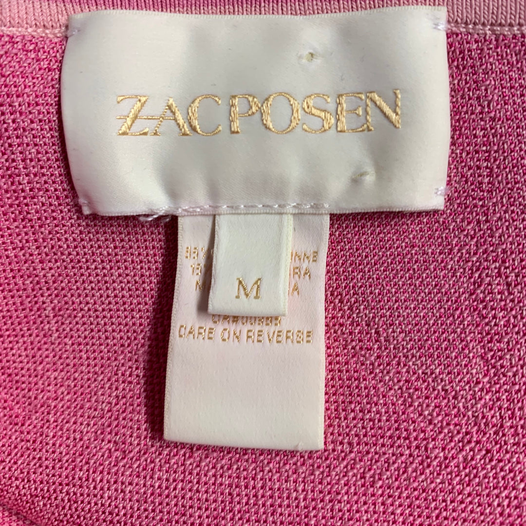 ZAC POSEN Size M Pink Fuchsia Rayon Blend Tank Dress