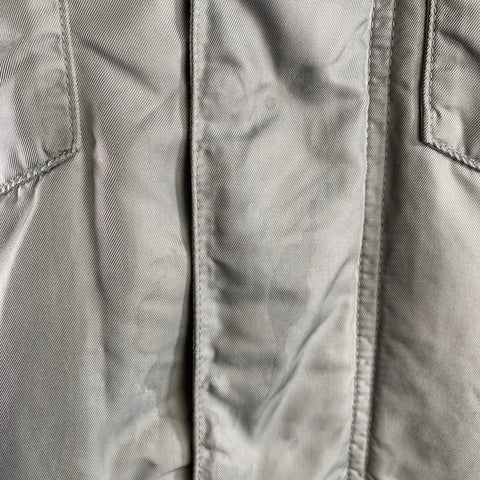 VISVIM Size L Grey Nylon Down Filled Jacket