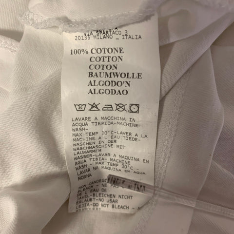 ETRO Size XL White Graphic Cotton Short Sleeve Shirt