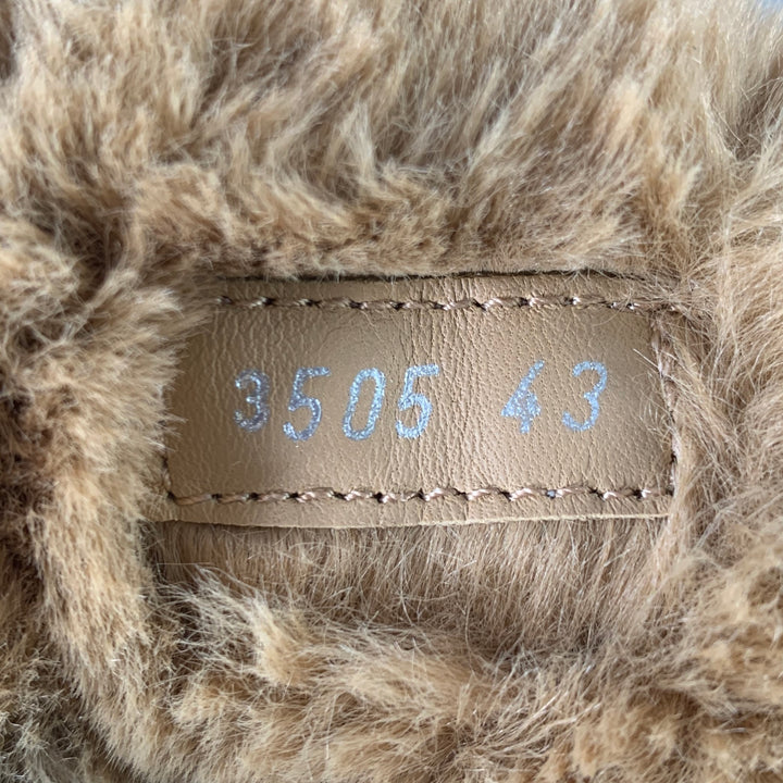 JOHN GALLIANO Size 10 Black Leather Lace-Up Boots