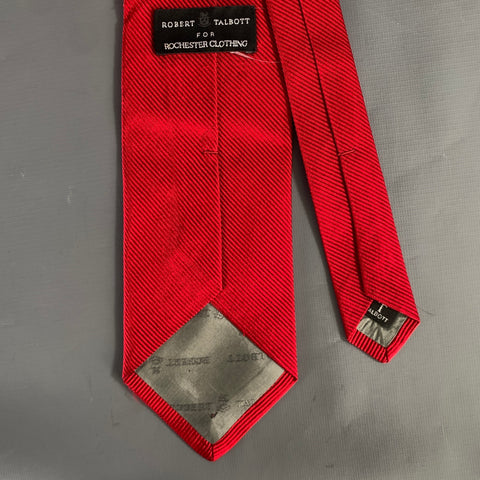 ROBERT TALBOTT Red Stripe Silk Tie