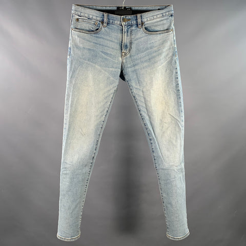 CLUB MONACO Size 30 Blue Cotton Blend Skinny Five Pockets Jeans