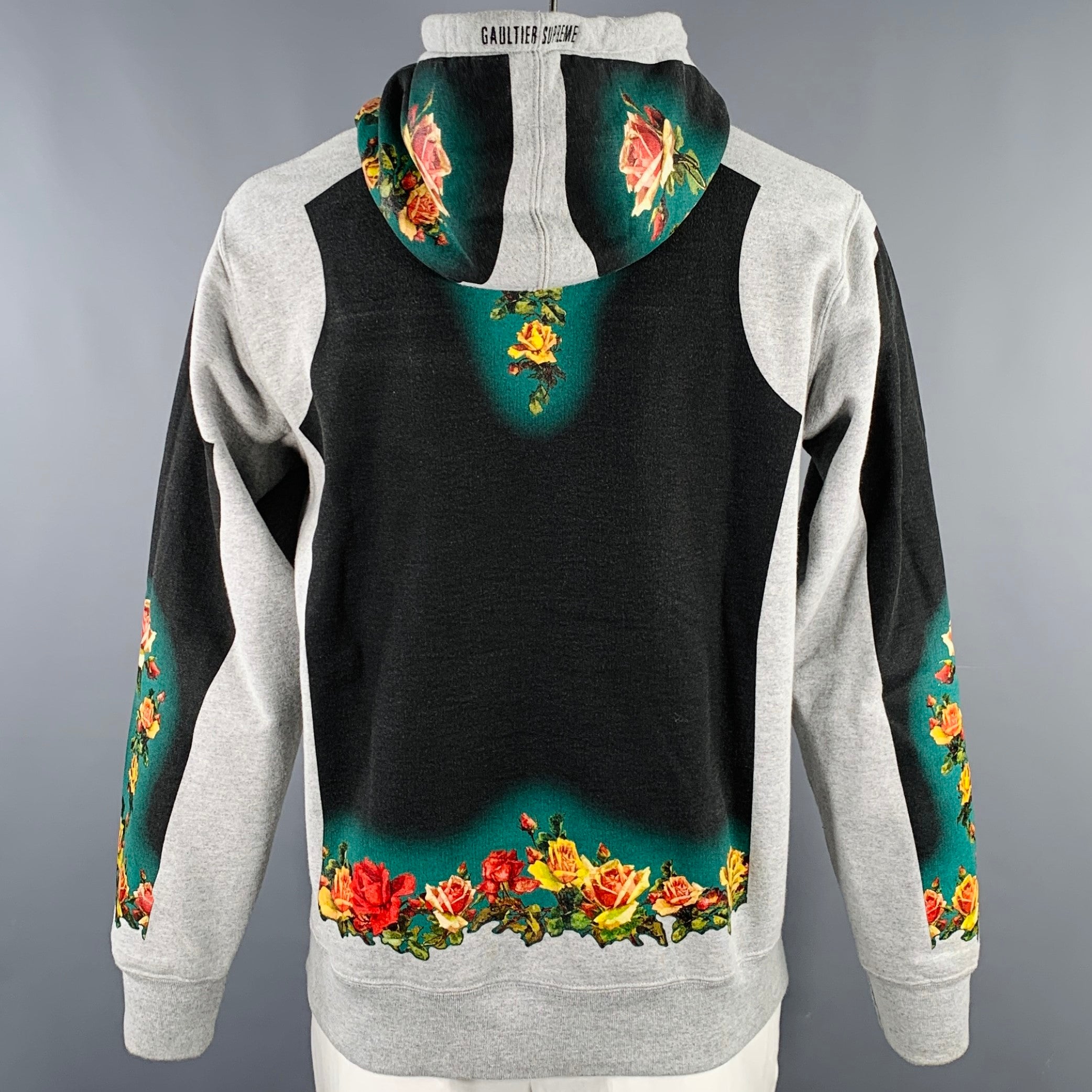 JEAN PAUL GAULTIER x SUPREME SS19 Size L Grey Multi Color Floral