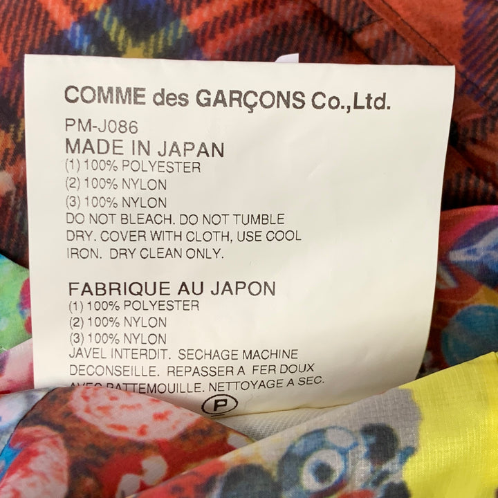 COMME des GARCONS HOMME PLUS SS14 Size S Multi Color Polyester Layered Notch Lapel Jacket